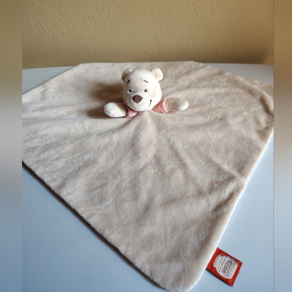 Disney Winnie The Pooh Baby Plush Lovey Security Blanket Soother Toy Collectible